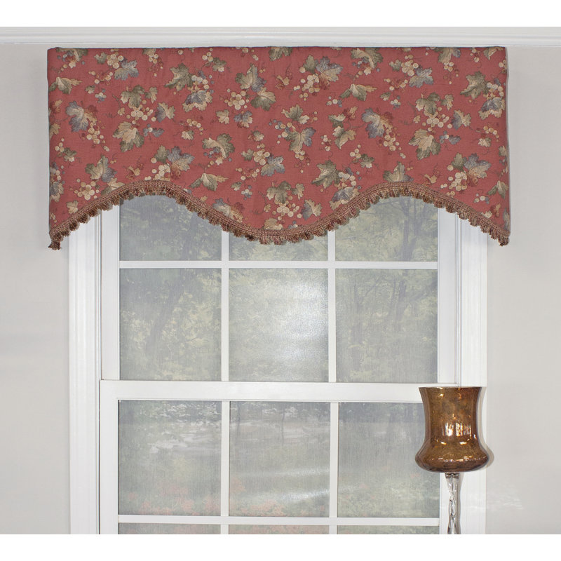 August Grove® Sydnie Vineyard 51" Window Valance Wayfair